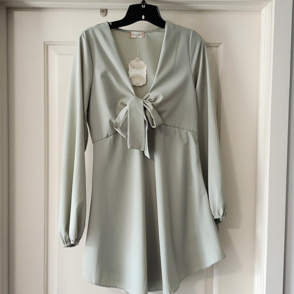 Mint green dress